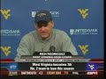 RichRod Press Conference after Backyard Brawl Collapse