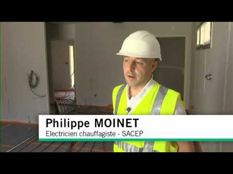 Maison BBC : chape liquide d'un plancher chauffant