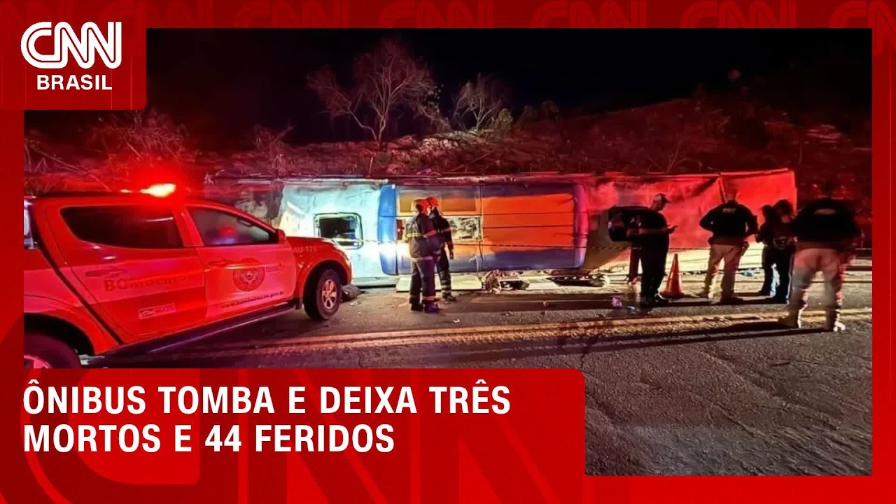 Três pessoas morrem em acidente com ônibus no ES; 44 ficaram feridas | CNN NOVO DIA