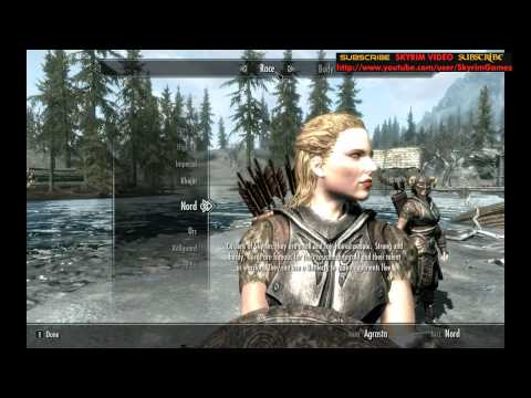 how to change your character in skyrim