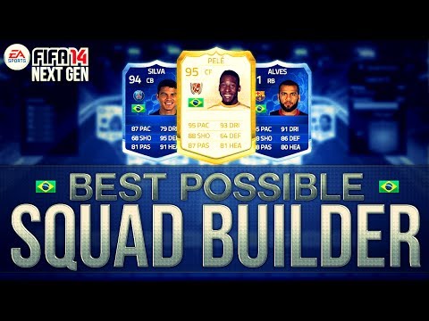 BEST POSSIBLE BRAZIL TEAM! w/ PELE and TOTY CARDS | FIFA 14 Ultimate Team Squad Builder