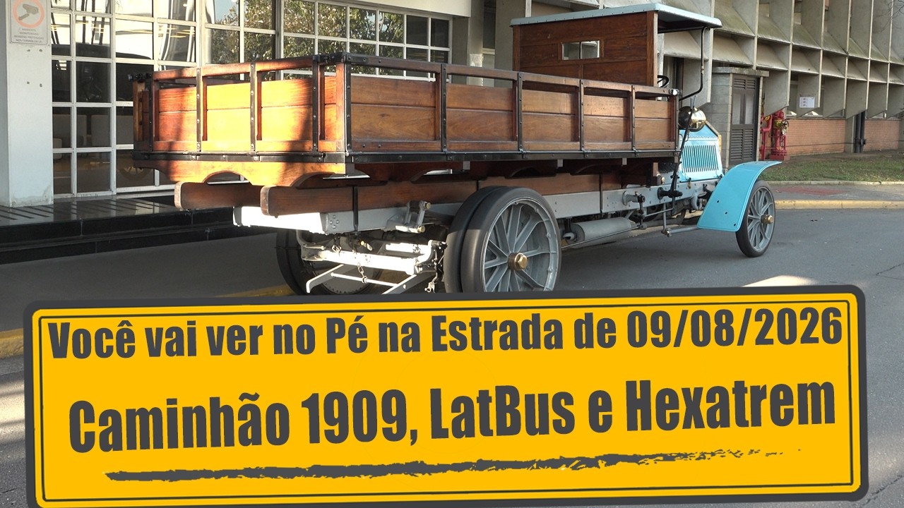 Caminhão de 1909, ônibus a biomentano e hexatrens em Mato Grosso do Sul