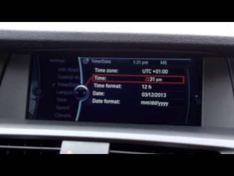 how to set bmw clock