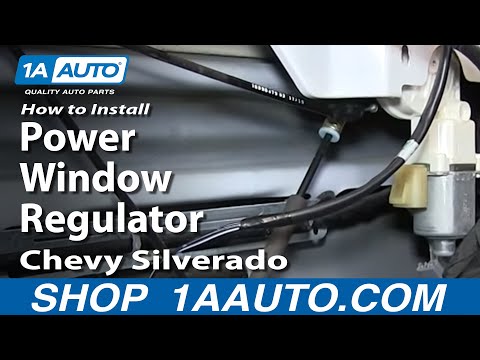 How To Install Replace Power Window Regulator 2007-2013 Chevy Silverado GMC Sierra