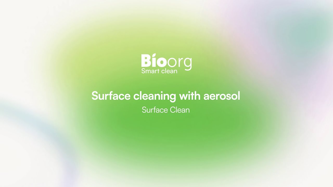 Surface cleaning with aerosol