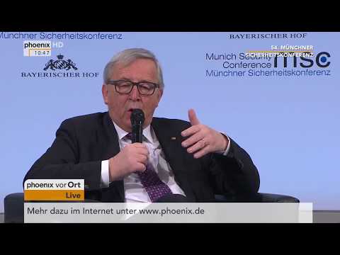 Rede von Jean-Claude Juncker bei der 54. Mnchner Sic ...