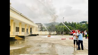 Bồi dưỡng nghiệp vụ PCCC cho lực lượng dân phòng và đội PCCC cơ sở phường Nam Khê