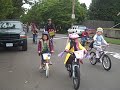 Beach Elementary Bike Train whoooo whooooo!