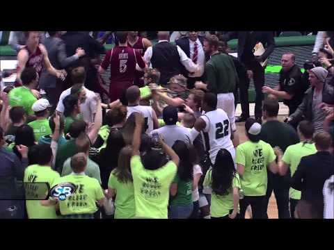 Brawl - Things get ugly at the conclusion of a game between Utah Valley and New Mexico State. NMSU's K.C. Ross-Miller threw a basketball at UVU's Holton Hunsaker as ...
