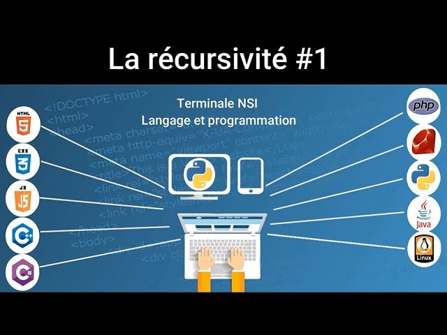 Cliquer pour voir la vidéo :
Algorithmique - Récursivité - Les fonctions récursives - Applications Python - Calcul de puissance