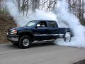 gmc duramax diesel truck burnout