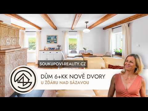 Video Prodej rodinného domu 6+1, 216 m and sup2;, pozemek 1 093 m and sup2;  Nové Dvory u Žďáru nad Sázavo