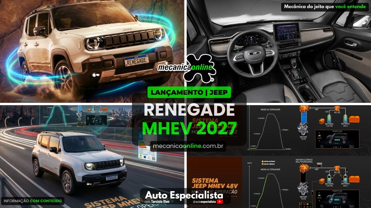 Novo Jeep Renegade 2027 - Agora Híbrido, com saída de ar traseira e preço competitivo