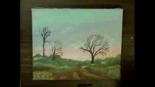 Gary Garrett acrylic painting demonstration time lapse