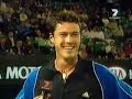 Marat サフィン Giving Interview After 1st Round AO'05