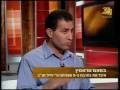 Chen and Bassam of Combatants for Peace on Israeli TV Channel 23, on memorial event in Tel Aviv, April 27, 2009  2