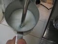 Frothing milk Frothing milk