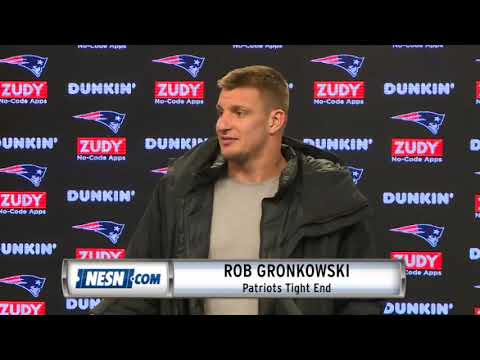 Video: Rob Gronkowski addresses media prior to Patriots Vs. Steelers