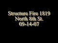 terre haute fire department  8th st house fire  flashover???