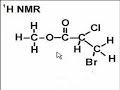 NMR of an ester