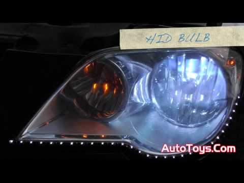 10 Minute HID Light Bulb Install How-To Chrysler Pacifica (LIGHT COMPARISON VS STOCK BULB)