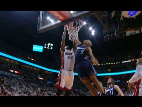Gerald Henderson Meets Udonis Haslem at the Rim for the SICK Block