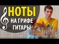 Ноты для гитары на грифе