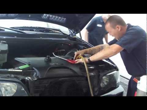 how to drain bmw x5 coolant
