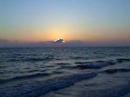 Sunset behind the clouds still beautiful