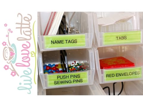 how to organize office supplies at work