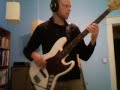 i finally got the family out of the house long enough to get some playing time in tonight, and spent some time with my new (old) fender bassman 4x12 cab.  i mic'd it up with a shure 57 to see what kind of tone i could get.

this is a quick run through a guilty pleasure of mine, 