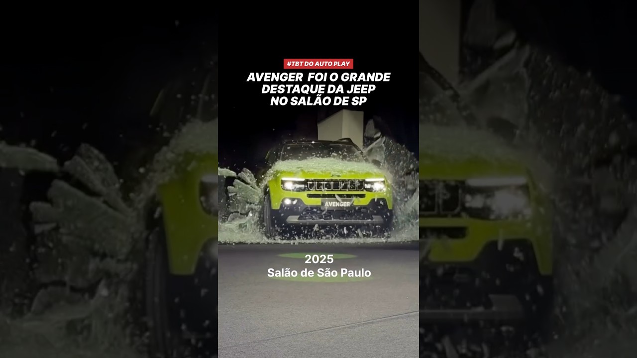 #TBT DO AUTO PLAY • O Avenger foi o grande destaque da Jeep na volta do Salão de São Paulo