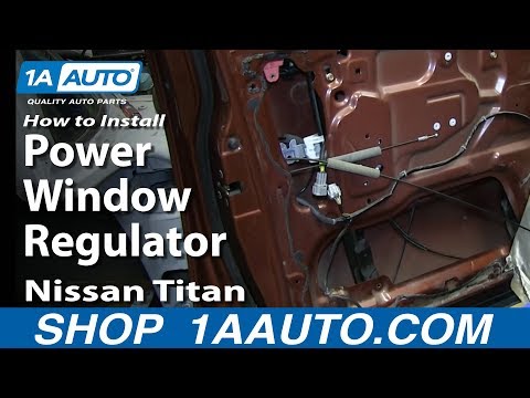 How To Install Replace Front Power Window Regulator 2004-14 Nissan Titan