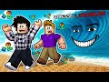 TSUNAMI ! 🌊 😱 Je dois me sauver de la VAGUE GÉANTE 😨 Moments amusants dans ROBLOX