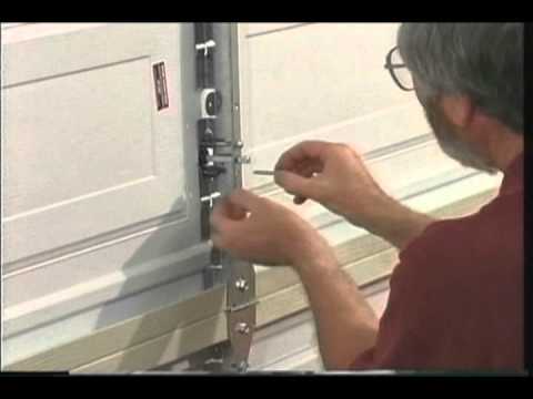 how to install t-handle garage door lock