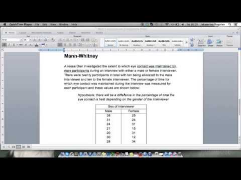 how to mann whitney u test spss