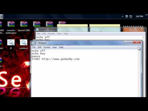 how to create batch file