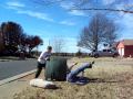 Man beaten in front yard