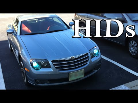 Chrysler Crossfire: HID Xenon H7 Headlight Installation,  conversion with wiring diagram