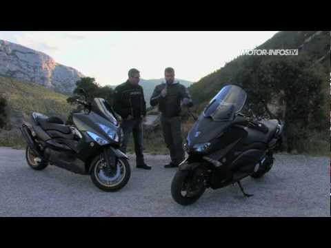 Tmax_530 - Essai vidéo du nouveau Yamaha T-Max 530 2012 par Motor-Infos, à Marseille, avec en