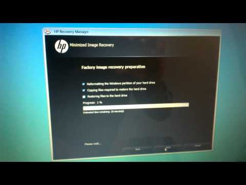 how to recover operating system in hp laptop