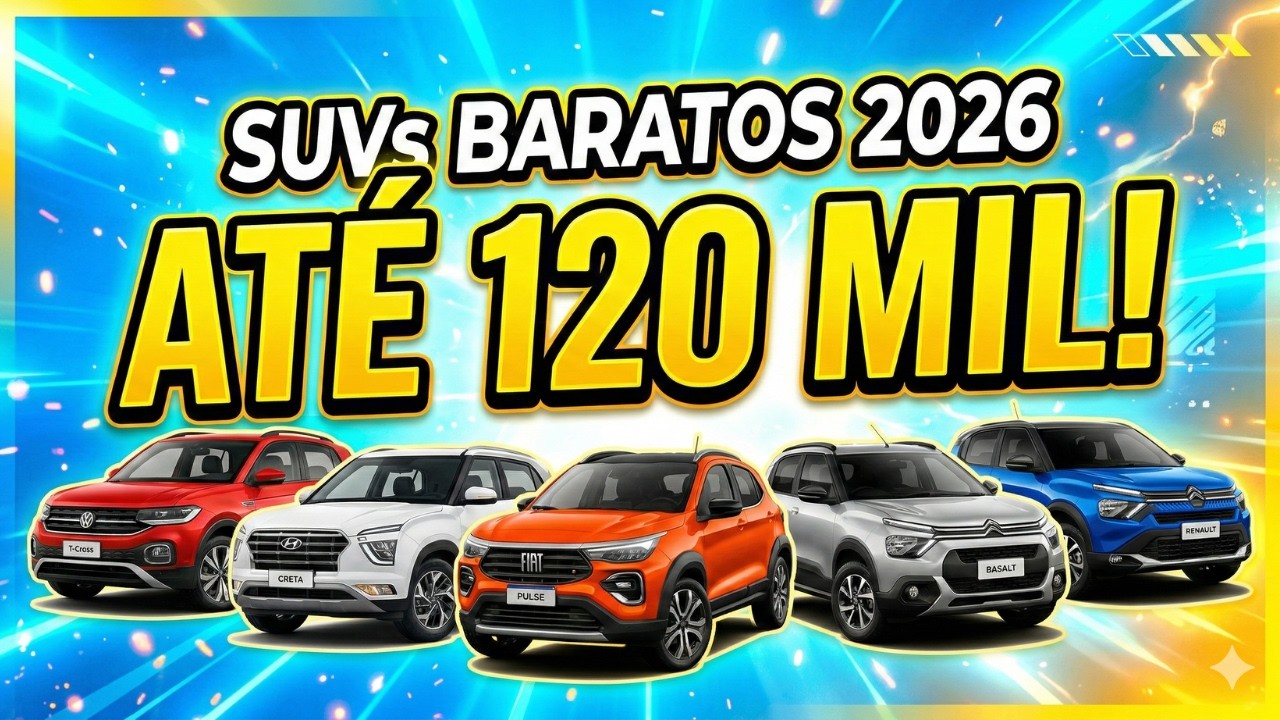 Os SUVs mais Baratos para COMPRAR em 2026!