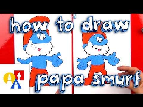video-linktoworks-How To Draw Papa Smurf