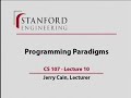Lecture 10 | Programming Paradigms