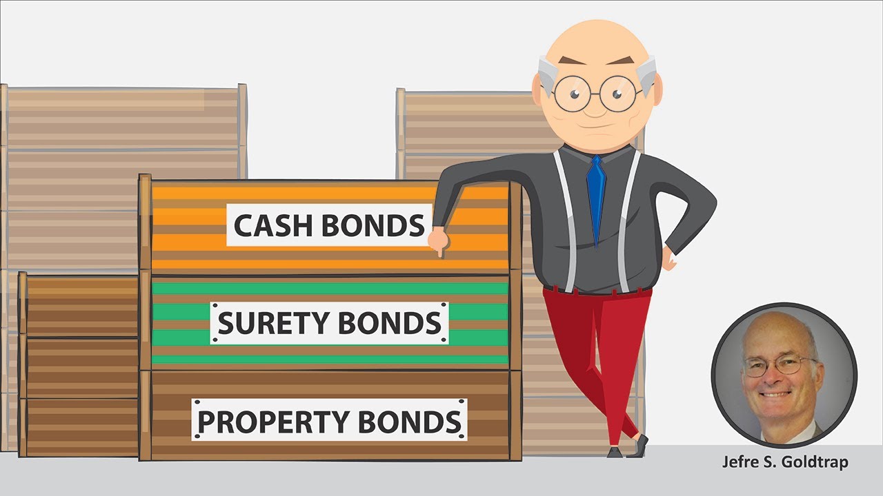Types of bonds: Cash, Surety and Property Bonds and how to make bond in a criminal case
