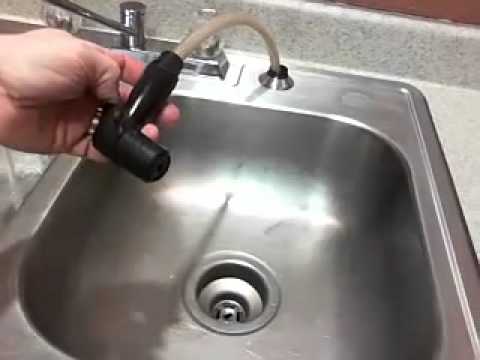 how to unclog kitchen sprayer