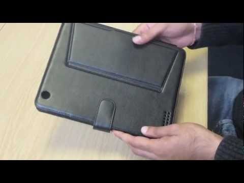 New Apple iPad 3 (2012) - Executive PU Leather Case Cover Stand with Sleep Wake Feature