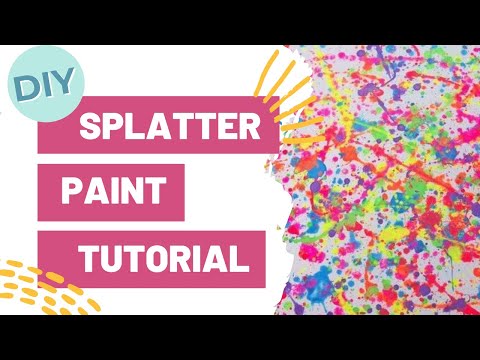 how to do paint splatter