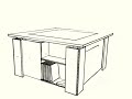 Projet de table basse pour video projecteur DIY
