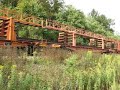 CN welded rail work train with caboose